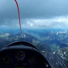Flugwegposition um 12:20:50: Aufgenommen in der Nähe von Gemeinde Eben am Achensee, Österreich in 2956 Meter